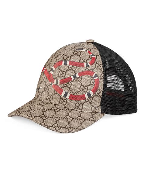 snake gucci hat|Gucci snake print hat.